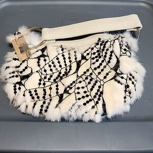 Rabbit fur purse